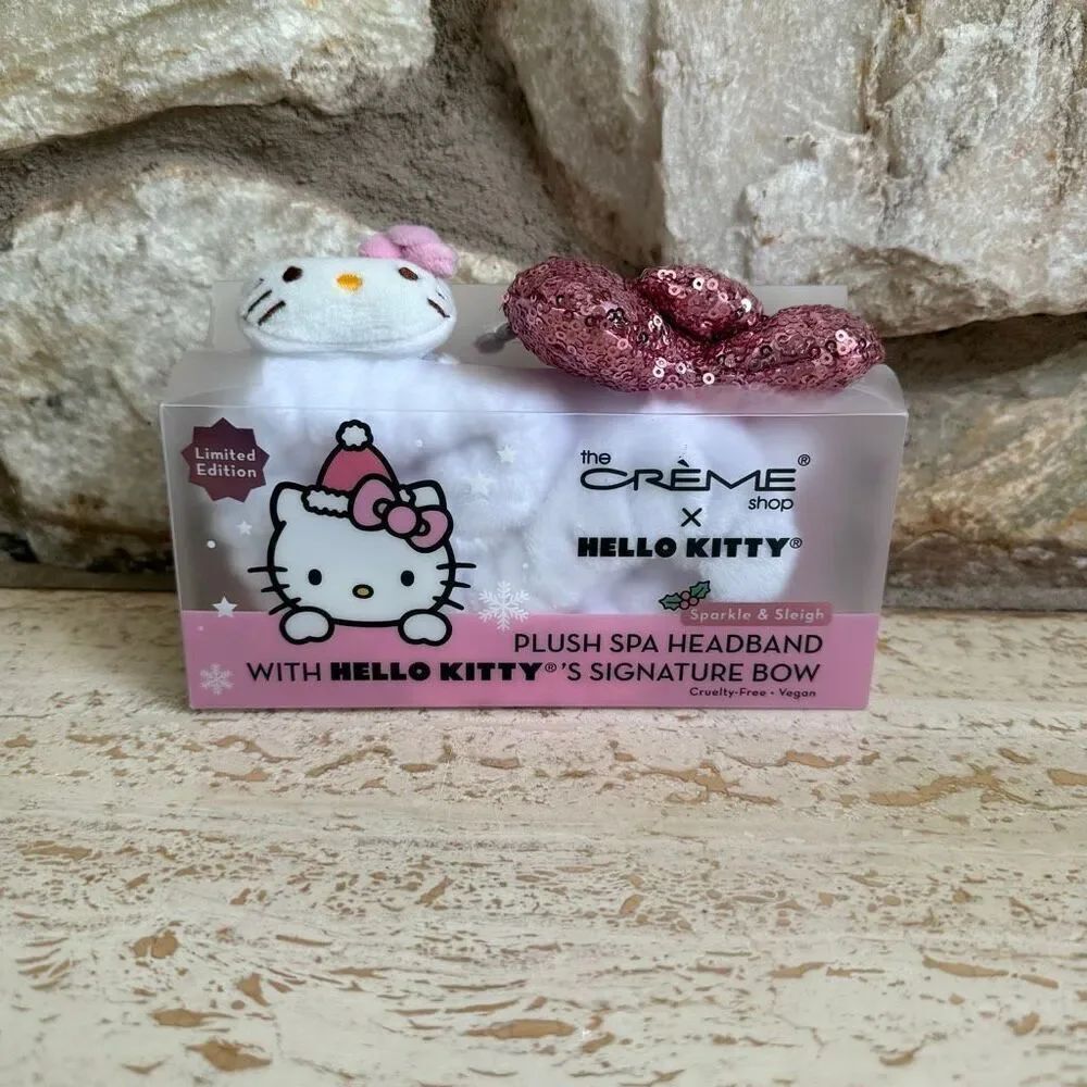 NIB Crème shop x Hello Kitty spa headband